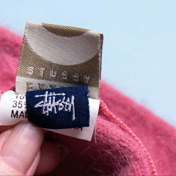 ❌SOLD❌STUSSY pink angora fuzzy bucket hat - Picture 6 of 6